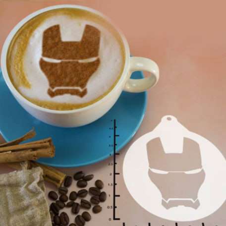 Iron Man 263-157 Latte Art Stencil
