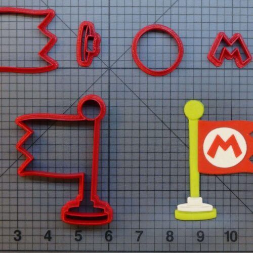 Super Mario - Checkpoint Flag 266-B429 Cookie Cutter Set