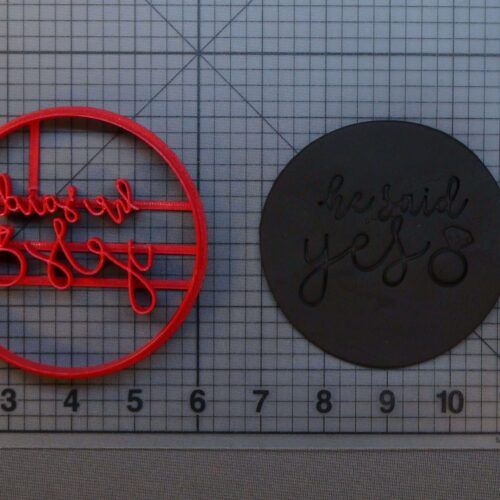 He Said Yes 266-B517 Cookie Cutter