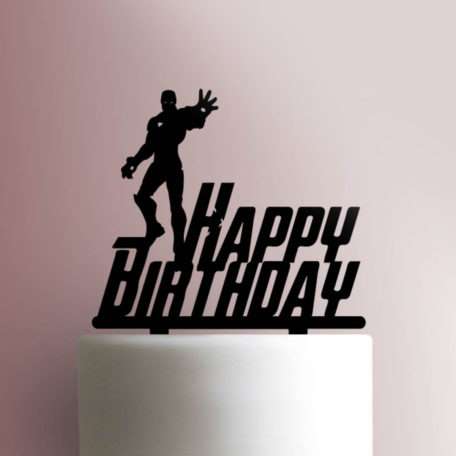 Iron Man Happy Birthday 225-719 Cake Topper