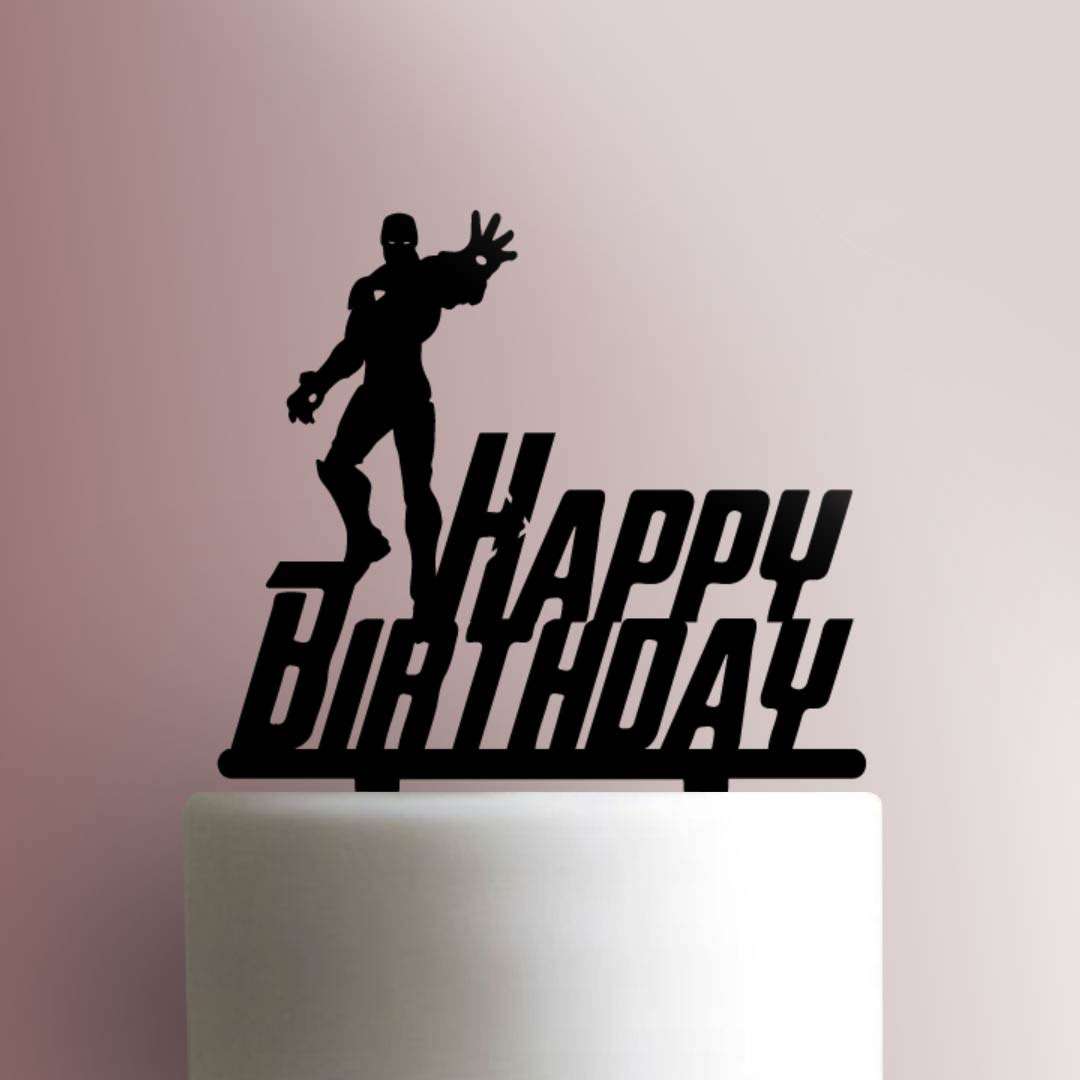 Iron Man Happy Birthday 225 719 Cake Topper