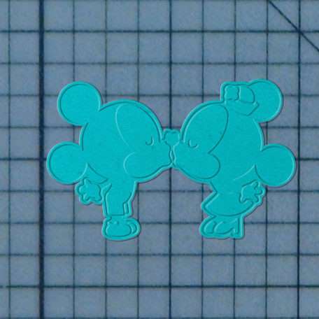 Mickey and Minnie Kiss 227-780 Cookie Cutter and Stamp