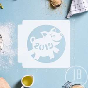 Pig New Year 2019 783-A969 Stencil