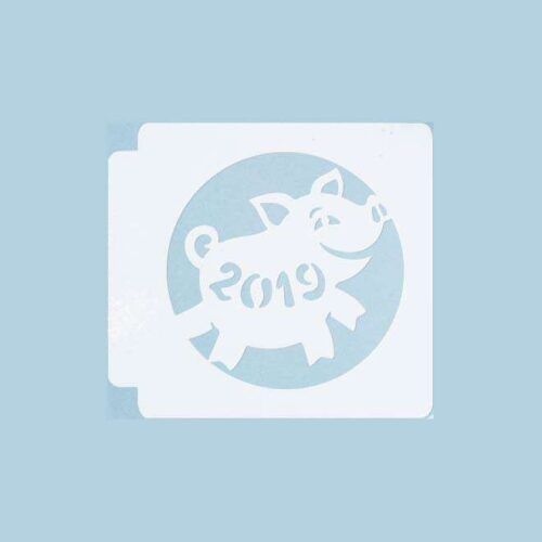 Pig New Year 2019 783-A969 Stencil