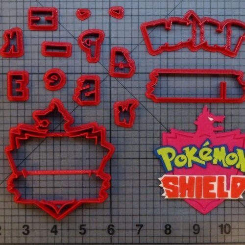 Pokemon Shield Logo 266-B554 Cookie Cutter