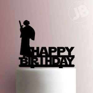 Star Wars Leia Happy Birthday 225-731 Cake Topper