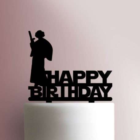 Star Wars Leia Happy Birthday 225-731 Cake Topper