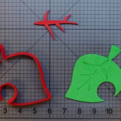 Animal Crossing - Leaf 266-B843 Cookie Cutter and Stamp