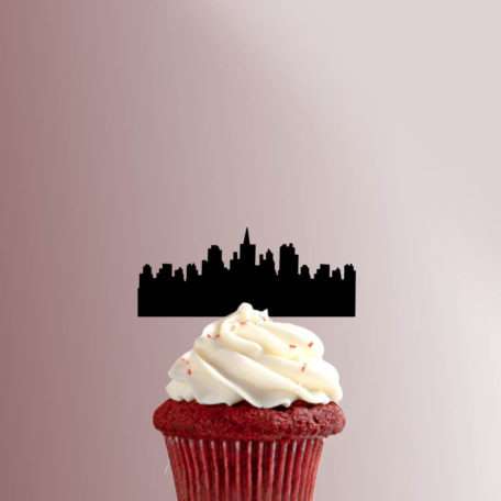 Batman Gotham City Skyline 228-194 Cupcake Topper