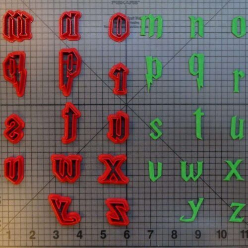Harry Potter Font Lowercase 266-B992 Cookie Cutters (2)