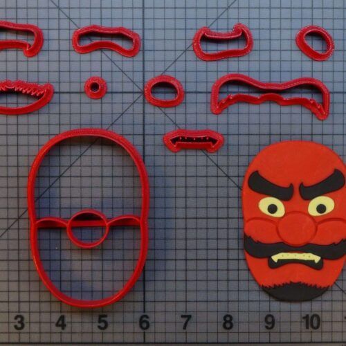 Japanese Mask 266-B799 Cookie Cutter Set