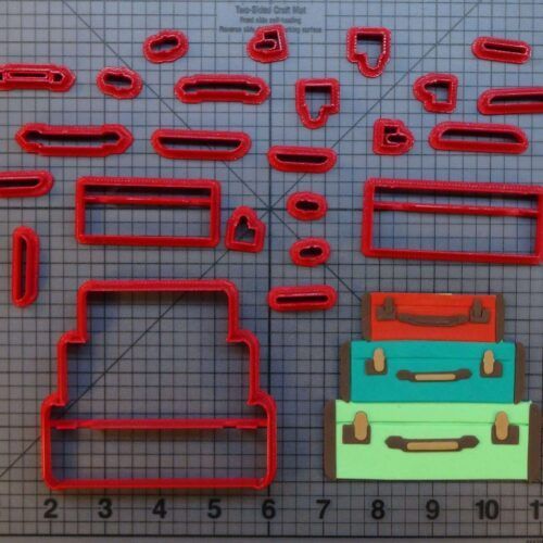 Stacked Luggage 266-B723 Cookie Cutter Set
