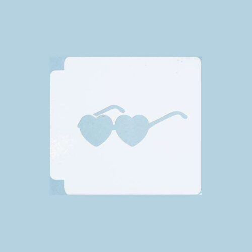 Sunglasses Heart 783-B194 Stencil