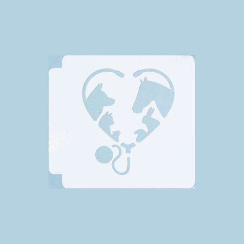 Veterinarian Heart 783-B357 Stencil