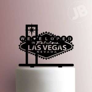 We Eloped in Fabulous Las Vegas 225-742 Cake Topper