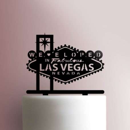 We Eloped in Fabulous Las Vegas 225-742 Cake Topper