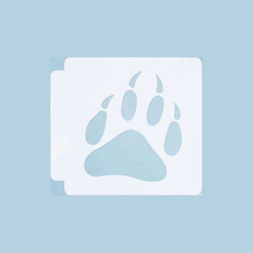 Wolf Paw Print 783-B179 Stencil