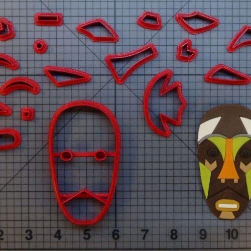 African Mask 266-B861 Cookie Cutter Set