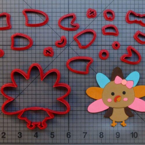 Cute Girl Turkey 266-B958 Cookie Cutter Set