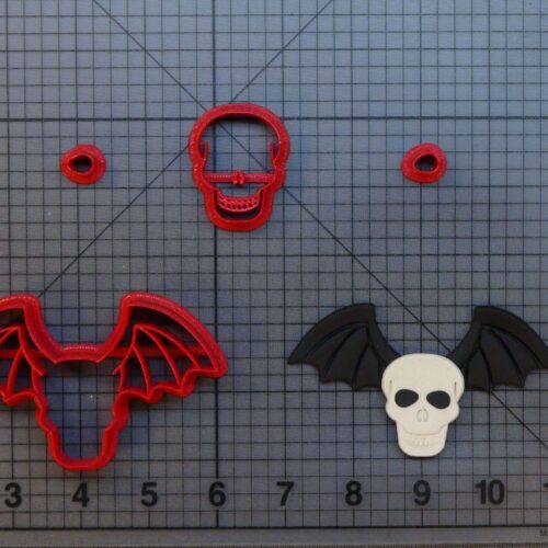 Skull with Wings 266-B773 Cookie Cutter Set