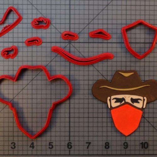 Cowboy Bandit 266-C169 Cookie Cutter Set