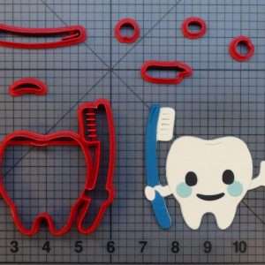 Tooth and Toothbrush 266-B976 Cookie Cutter Set