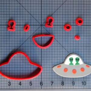 3 Tamaños Alien UFO visitante-Cookie Cutter-Galleta Cortador 