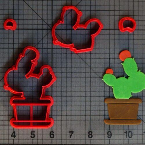 Cactus Plant 266-C371 Cookie Cutter Set