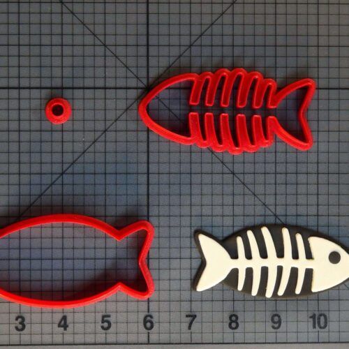 Fish Skeleton 266-C340 Cookie Cutter Set