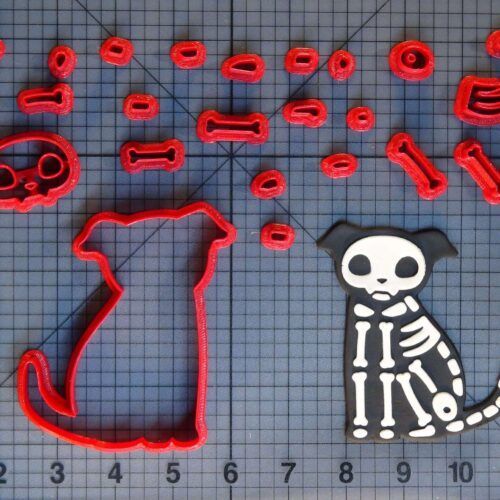 Skeleton Dog 266-C268 Cookie Cutter Set