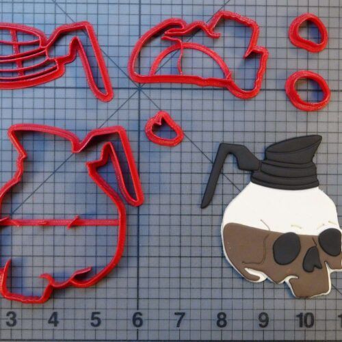 Skull Coffee Pot 266-C230 Cookie Cutter Set