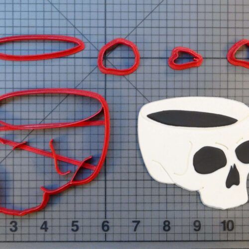 Skull Cup 266-C231 Cookie Cutter Set