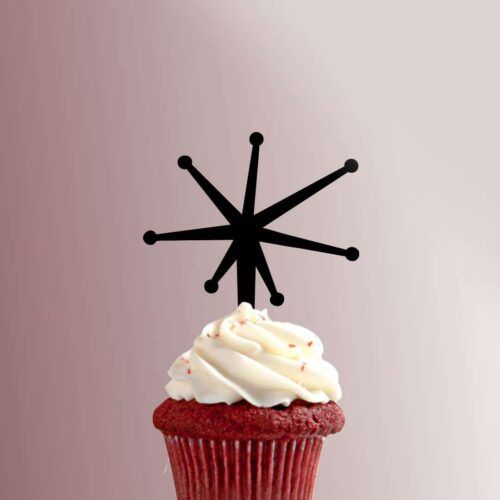 Atomic Star 228-224 Cupcake Topper