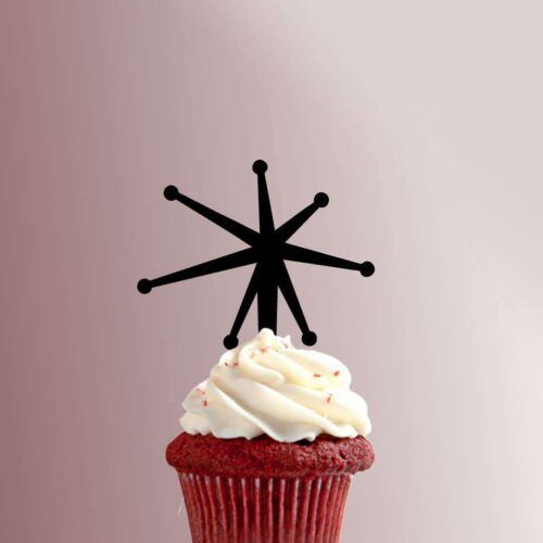 Atomic Star 228-225 Cupcake Topper