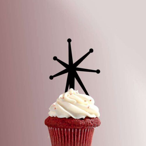 Atomic Star 228-226 Cupcake Topper
