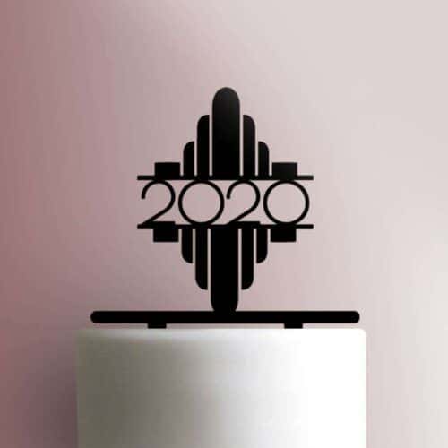 Custom Year Art Deco 225-837 Cake Topper
