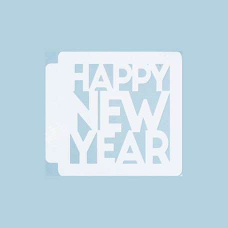 Happy New Year 783-B598 Stencil