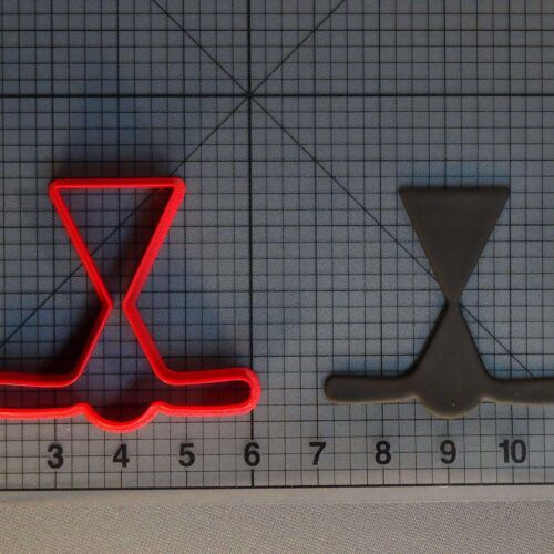 Hockey Sticks and Puck Silhouette 266-C391 Cookie Cutter