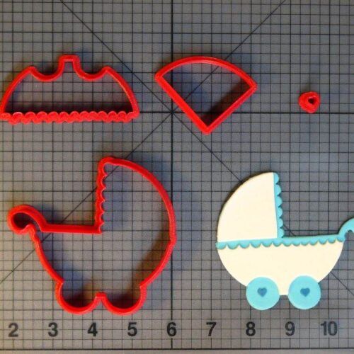 Baby Pram 266-C728 Cookie Cutter Set