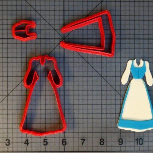 Beauty and the Beast - Belle Village Dress 266-C697 Cookie Cutter Set