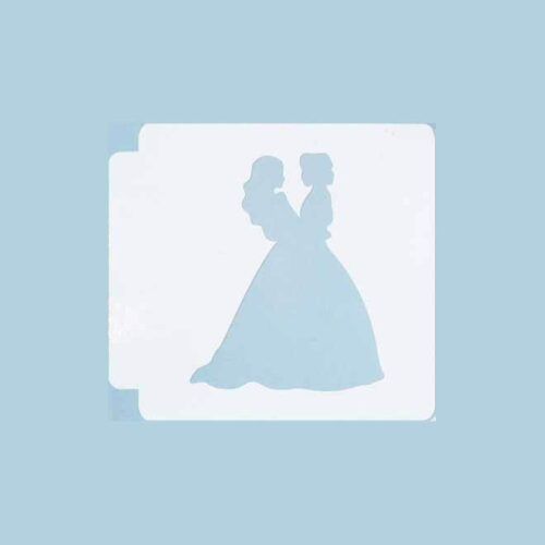 Bride and Bride Silhouette 783-B670 Stencil