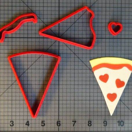 Heart Pizza 266-C741 Cookie Cutter Set