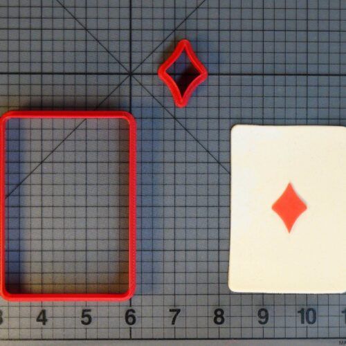 Playing Card Diamond 266-C706 Cookie Cutter Set