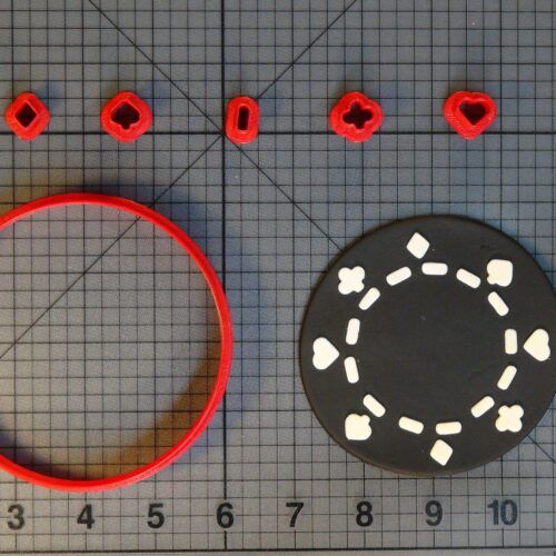 Poker Chip 266-C711 Cookie Cutter Set
