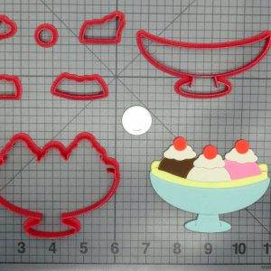 Banana Split Ice Cream 266-C730 Cookie Cutter Set