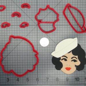 Pin Up Sailor Girl Head 266-C776 Cookie Cutter Set