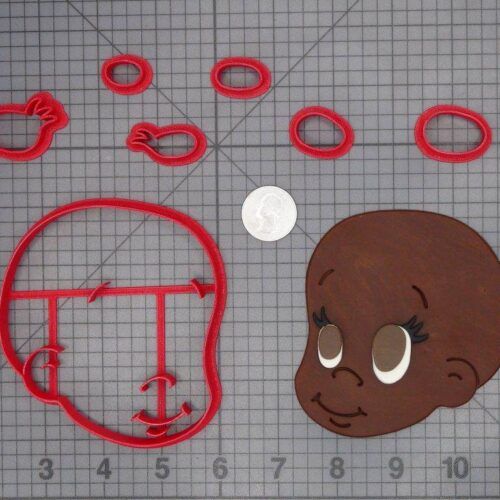 Baby Head 266-C871 Cookie Cutter Set