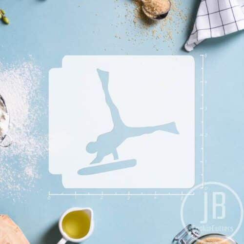 Bodyboarding 783-B870 Stencil Silhouette