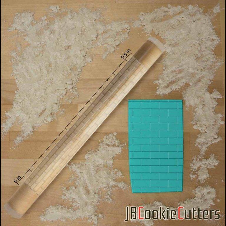 Brick Pattern Embossed 765-498 Rolling Pin