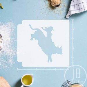 Bull Riding 783-B829 Stencil Silhouette